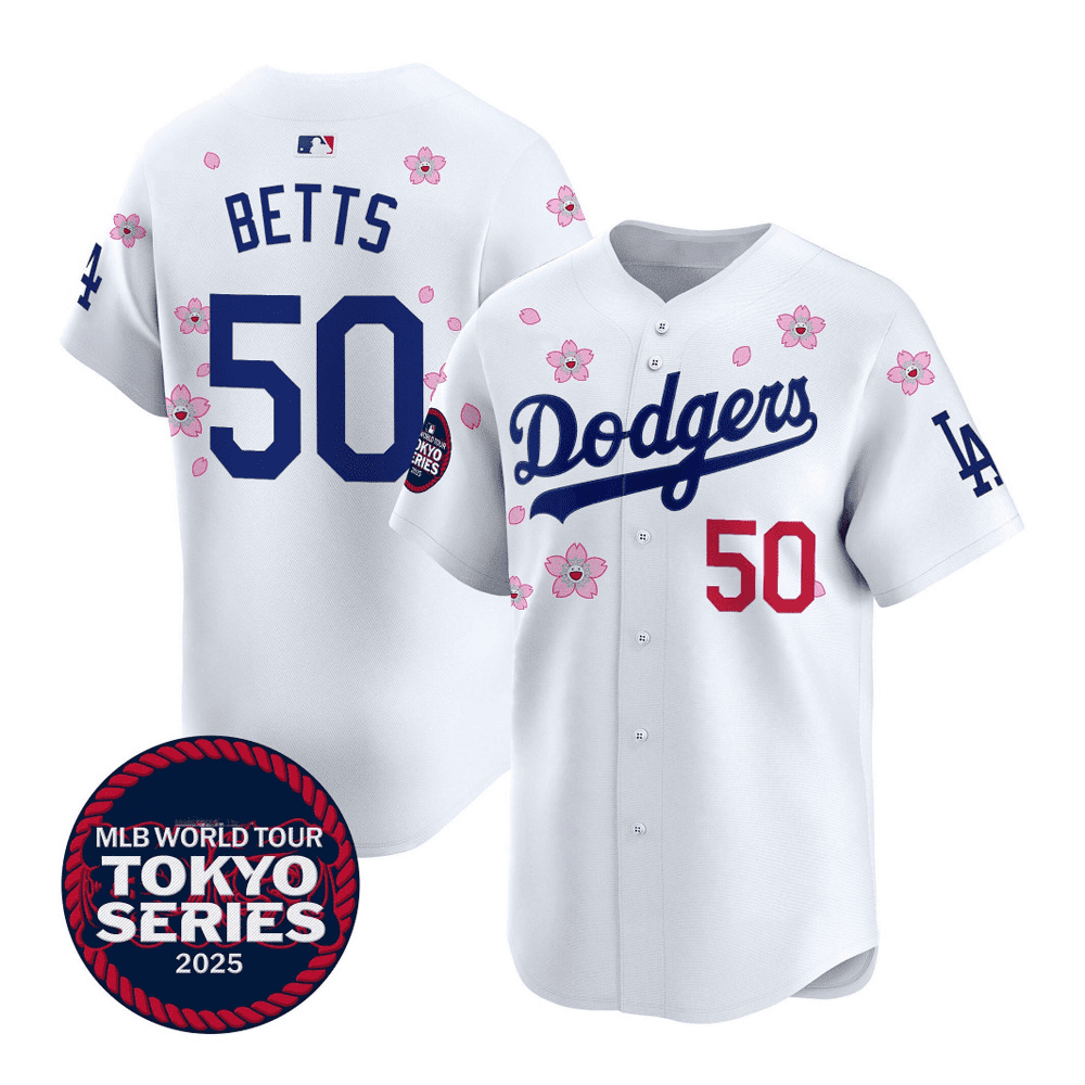 ZIORGSHF Men's And Women's New Los Angeles Dodgers Cherry Blossom