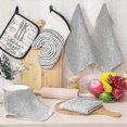 thumbnail image 3 of 6-Pack Premium 100% Cotton Terry Tea Towels, Super Absorbent Dish Cloths with Hanging Loop, 3 of 5