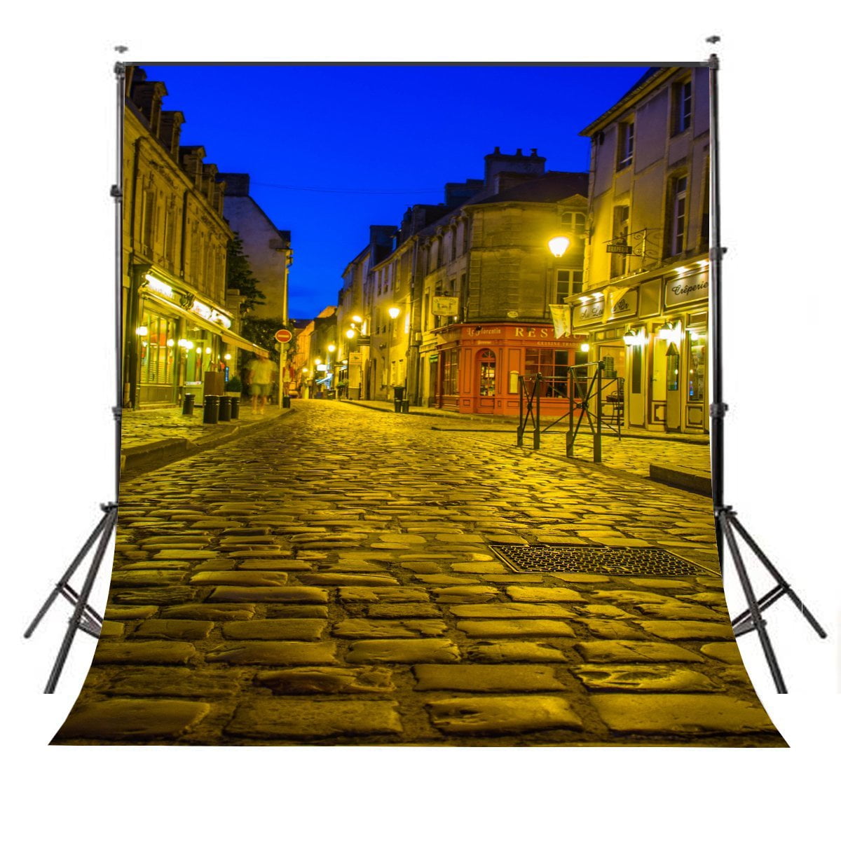 5x7ft Backgrounds City Street Night Photography Scene Photography Prop Backdrops 