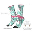 thumbnail image 4 of Vsdgher Flamingo Crew Socks for Men & Women, Breathable Casual Athletic Ankle Socks, 4 of 6