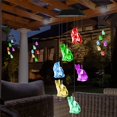 thumbnail image 4 of Cat Wind Chimes Color Changing Car Solar Wind Chimes Regalos al aire libre para mamá Abuela Amigos Regalos de cumpleaños, Jardinería Gift Memorial Wind Chimes JAMW Sencillez, 4 of 5