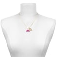 thumbnail image 2 of Delight Jewelry Silver-tone Hot Pink ''Big Sister'' with Heart and a Large Goldtone Crystal Initial G Charm Necklace, 17.5"+2", 2 of 4