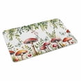 thumbnail image 2 of Mushrooms Door Mat&nbsp;Indoor Outdoor Entrance,Non Slip Small Rug for Kitchen Bathroom Entryway Rug,Spring Flowers Leaves Butterflies Botanical Washable Doormat Floor Mat 18x30 Inch, 2 of 8