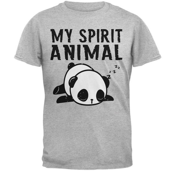 My Spirit Animal Tired Panda Cute Mens T Shirt