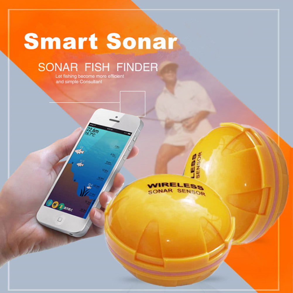 CNMF Underwater Smart Fish Finder with Wireless Sonar Sensor Echo Sounder  Fishfinder Outdoor Fishing 