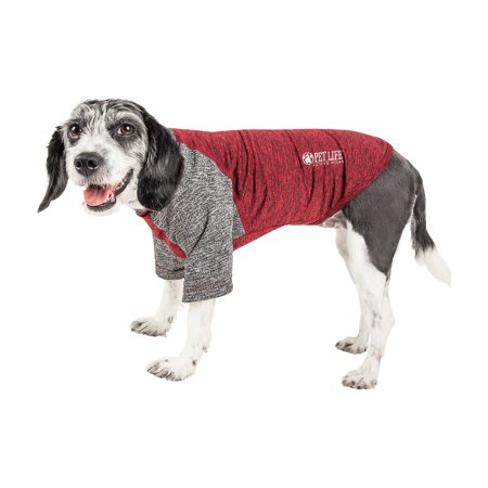 UPC: 0810787034217 | Pet Life Active Hybreed 4-Way Stretch Two-Toned Performance Dog T-Shirt