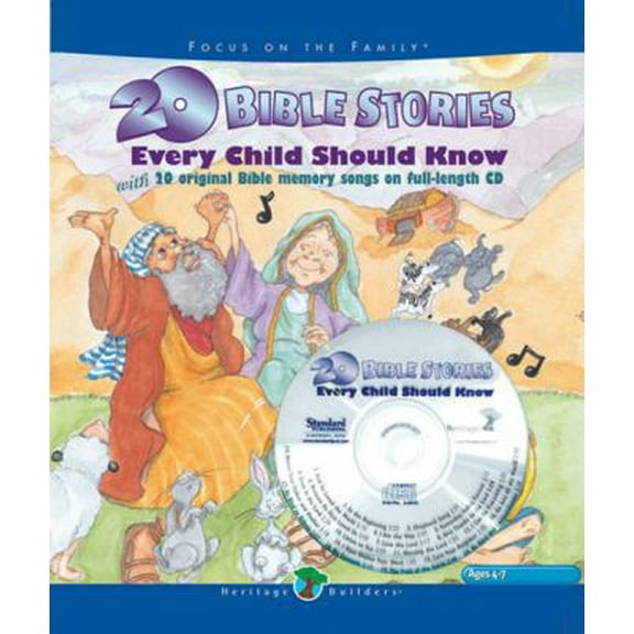 Pre-Owned 20 Bible Stories Every Child Should Know: With 20 Original Bible Story Songs on Full-Length Cd (Hardcover) 0784715866 9780784715864