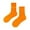 Orange, variant on MESSUEN Thin Cotton Socks for Women Mid Ankle Socks Mens Socks Crew Mens Sock Running Socks Men's Socks Ladies Socks Army Green One Size
