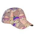 thumbnail image 3 of Fotbe Cute Lamas Baseball Cap, Cute Lamas Print Dad Hat,Outdoor Hat,Adjustable Sports Cap, Perfect For Activities, 3 of 9