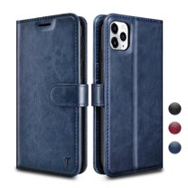 iPhone 11 Pro Max Case, Njjex iPhone 11 Pro Max Case [3 Card Slot] [Kickstand] [Gift Box] Leather Folio Flip Wallet Case [RFID Blocking] for iPhone 11 Pro Max 2019 - Blue