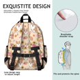 thumbnail image 4 of Corgi and Sunflower Pink Pattern Cute School Backpack Bag for School with Padded Back and Adjustable Shoulder Straps 15.25"x11.5"x5.25", 4 of 4
