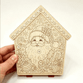 thumbnail image 6 of Christmas 3D Wooden House Diamond Painting Kit, DIY Holiday Village Craft Art Set with Beaded Decoration for Christmas Tree Hanging Ornament, Tabletop Display and Seasonal Home Decor (Santa), 6 of 10