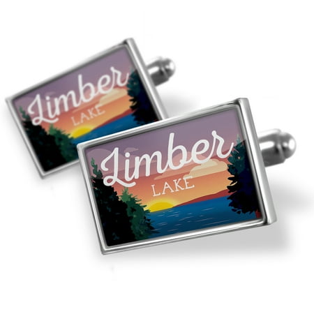 Cufflinks Lake retro design Limber Lake - NEONBLOND