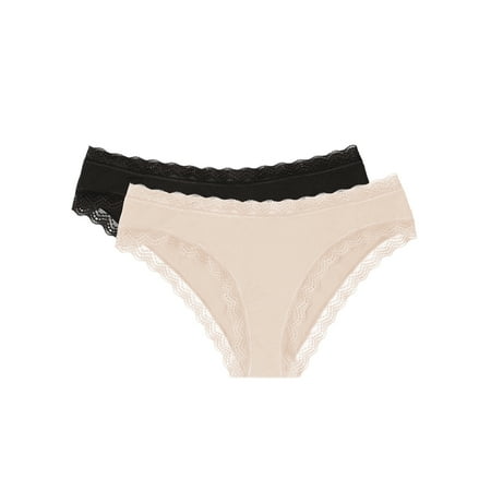 

Smart & Sexy Women s Lace Trim Cheeky Panties 2-pack Style-SA1377