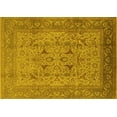 thumbnail image 1 of Ahgly Company Machine Washable Indoor Rectangle Oriental Yellow Industrial Area Rugs, 3' x 5', 1 of 4