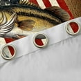 thumbnail image 4 of Manfei Bass Fish Black Out Curtains,American Flag Curtains Pack of 2 (42x63 Each),Vintage Retro Bedroom Curtains,Abstract Bedroom Decorative, 4 of 6