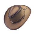 thumbnail image 4 of Slccxzc Rustic Distressed Cowboy Hat, Retro Wide Brim Western Headwear for Outdoor Activities, 4 of 7