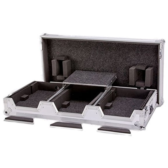 Deejay LED TBHCDJDJMLTWH Case For 2 Cdj 1 Djm Wheels Lt