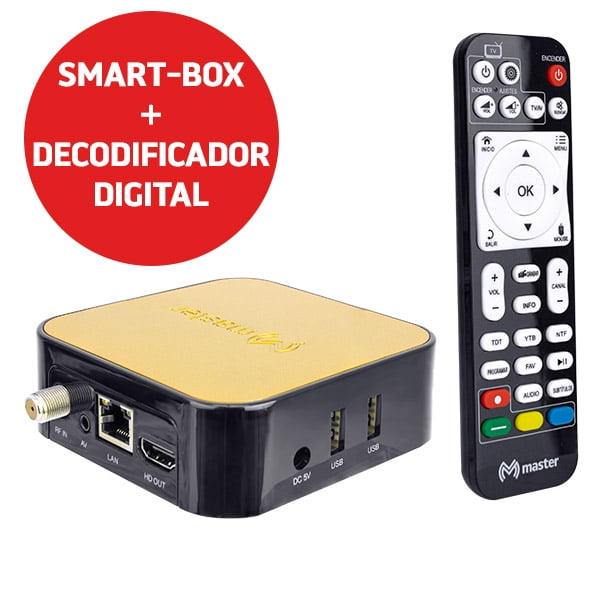 TVBOX Y DECODIFICADOR 2 EN 1 STREAMING SMART-ATSC Master