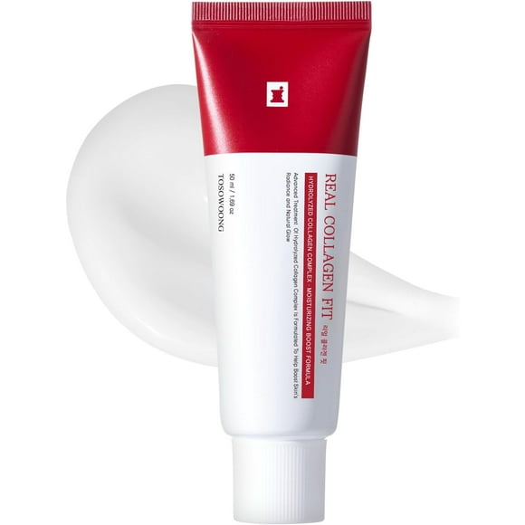 TOSOWOONG Real Collagen Fit, Hydrolyzed Collagen Wrapping Mask, Peel Off Facial Mask for elasticity, Hydrating, Glow, Glass Skin, Face Moisturizer, Self Care, Korean Skin Care, 50ml, 1.69 fl. oz.