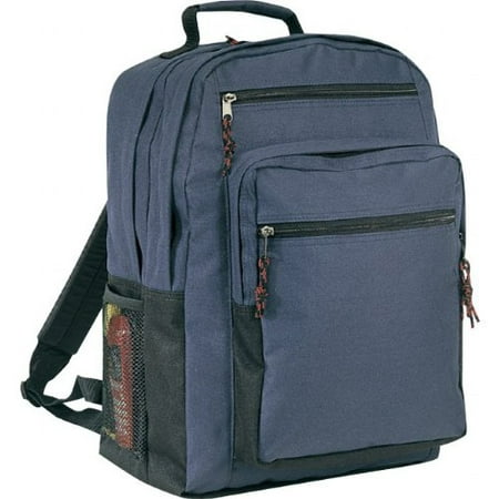 Navy - Deluxe School College Outdoor Backpack bag