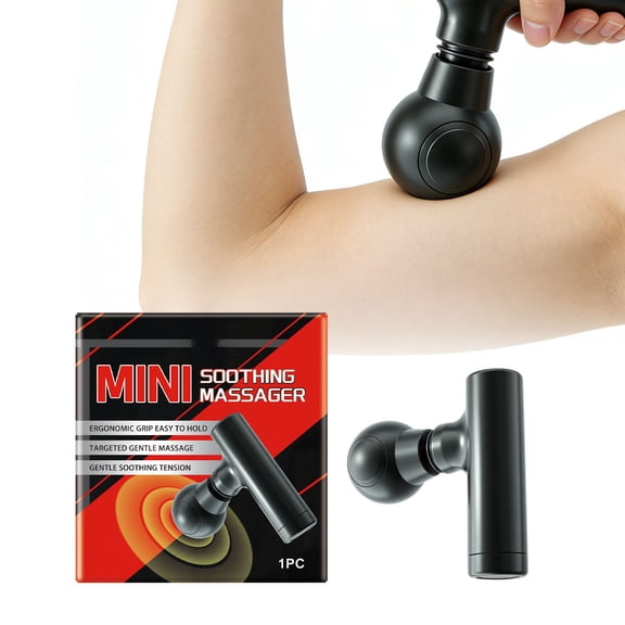 BUTOMKY Mini Deep Tissue Percussion Massage Gun,Portable Quiet Muscle Massager for Neck Back Pain Relief, Office Home Athlete Gift