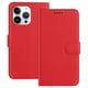 thumbnail image 1 of For iPhone 15 Pro Max Leather Case Wallet Stand Solid Color Anti Drop Phone Cover - Green, 1 of 5