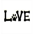 thumbnail image 3 of Dog Paws Duvet Cover Set, Composition of Love Typography Bones on a Plain Background, Decorative 2 Piece Bedding Set with 1 Pillow Shams, Twin Size, Charcoal Grey Cream, by Ambesonne, 3 of 3