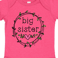 thumbnail image 4 of Inktastic Big Sister Leaves, Circle, Heart Girls Baby Bodysuit, 4 of 5