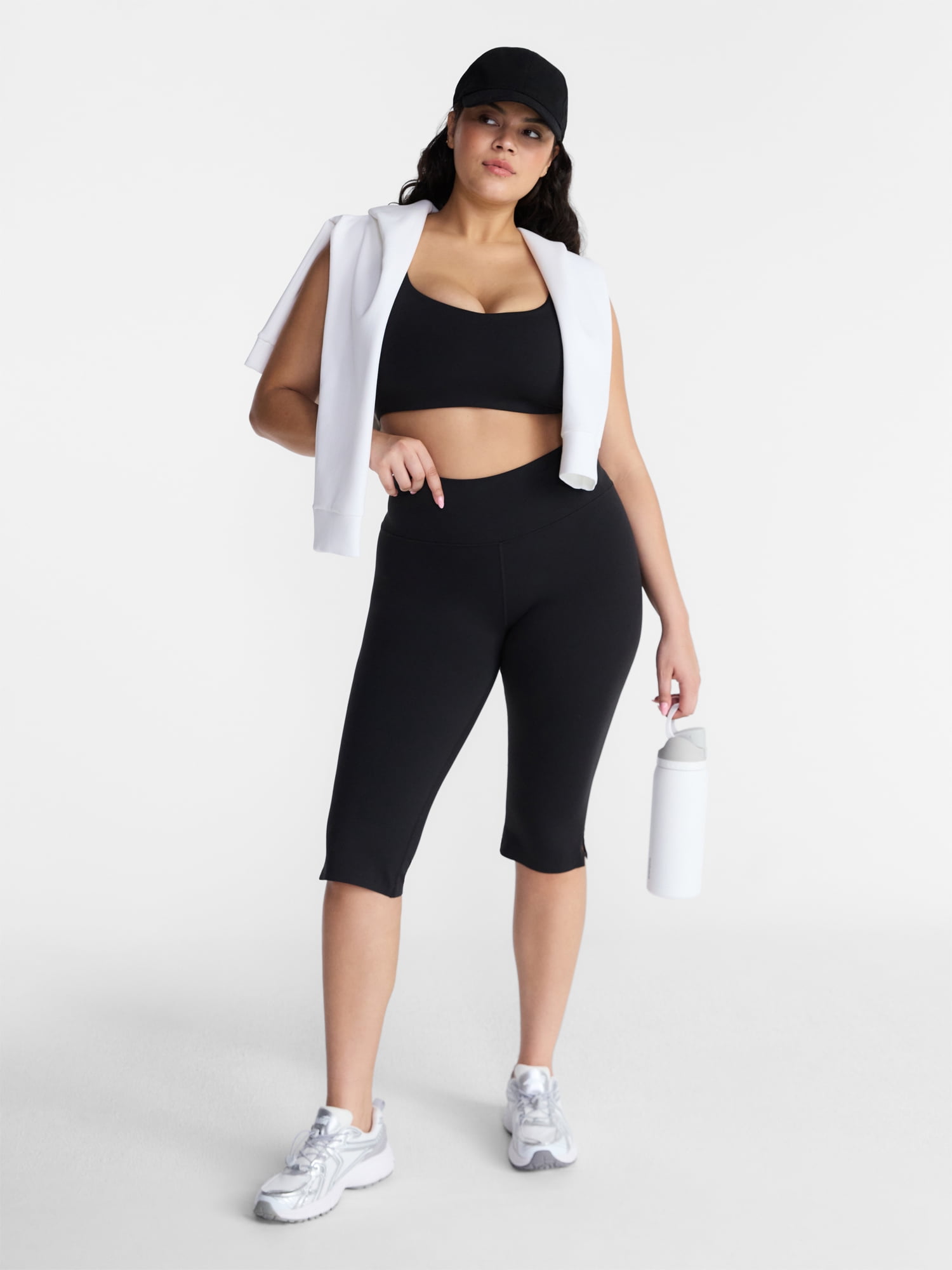 Avia Women's and Women's Plus SoftSculpt Capri Leggings, 16.5" Inseam, Sizes XS-4X