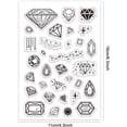 thumbnail image 3 of 1Sheet Diamond Silicone Clear Stamp Seals for Thanksgiving Christmas Holiday Card and DIY Scrapbooking Journal, 3 of 9