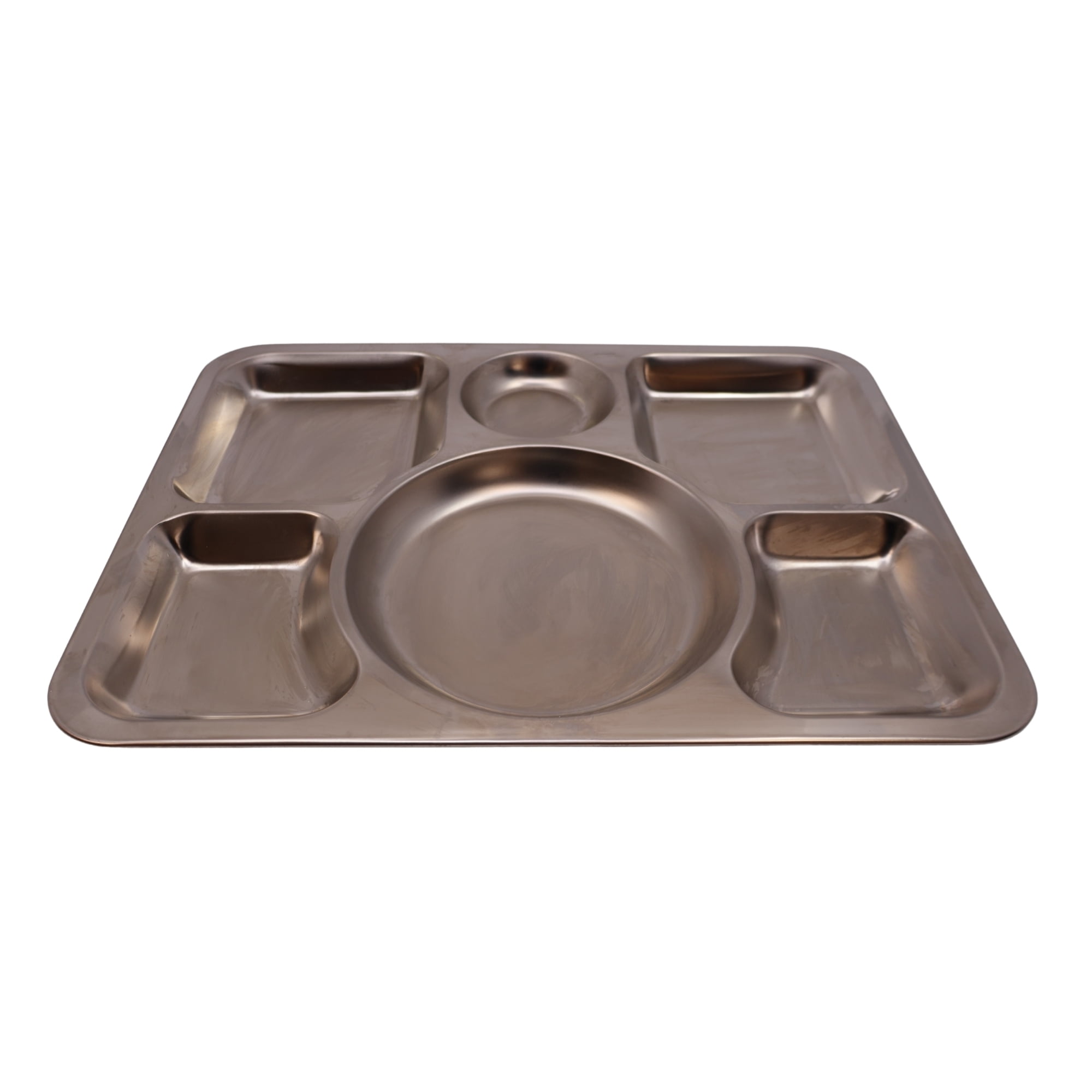 Verka American Stainless Steel 6 Compartment Tray