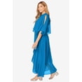 thumbnail image 3 of Jessica London Women's Plus Size Georgette Maxi Cape Sleeve Dress, 3 of 4