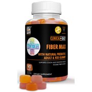 Clinical Daily Fiber Gummies for Adults Kids Vegan Prebiotic Gummy Supplement 90 Count