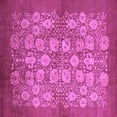 thumbnail image 1 of Ahgly Company Indoor Square Oriental Purple Industrial Area Rugs, 6' Square, 1 of 4