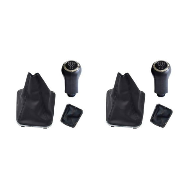 Maytalsory Easy To Install Gear Shift Knob With Leather For Enhanced Driving Experience type 1 2Set