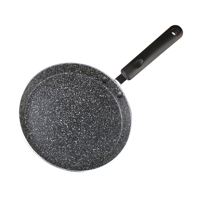 1 sartén antiadherente de piedra Maifan, sartén para tortilla, sartén con revestimiento antiadherente, sartén para huevos, utensilios de cocina, accesorios para el hogar (negro, 8 pulgadas)