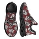 thumbnail image 1 of Zapatillas gruesas para mujer, lindas zapatillas vulcanizadas con plataforma y calavera de azúcar rosa, zapatos casuales transpirables a la moda para caminar, 1 of 6
