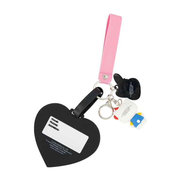 Hello Kitty 2-Piece Suitcase ID Tag and 3D Lanyard Set with