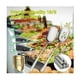 thumbnail image 3 of Juego de cucharas para servir extragrandes de diseño elegante para bufés, cuchara ranurada y cuchara para servir de acero inoxidable 18_8 de grado alimenticio, cubiertos de mesa de usos múltiples, 3 of 5