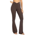 thumbnail image 1 of Pantalones de yoga Sunzel Flare Tummy Control Brown XS, 1 of 7