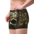 thumbnail image 2 of Pofeuu Vintage Gold Leaf Skull Print Men’s Boxer Briefs, Moisture-Wicking Underwear, Regular,Trunk-Medium, 2 of 5