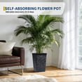 thumbnail image 5 of Ataujin Self-Watering Tall Planters Set of 2, 16" Large Square Plastic Flower Pots with Water Level Gauge, Drainage Holes & Built-in Handles for Indoor Outdoor Patio, 5 of 9