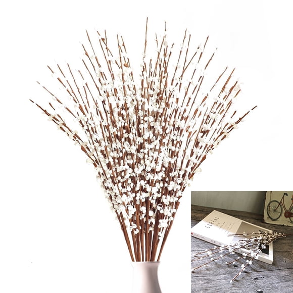 10pcs Fake Flowers for Wedding Decor, DIY Arts & Home Office, Artificial Plant Accent Winter Jasmine Blossoms