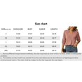 thumbnail image 2 of Blusa de mujer Camisa de cuello en V Camisa elegante de manga 3/4 Túnica Tops Camisas largas Camisetas, 2 of 4