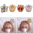 thumbnail image 5 of GENEMA Japanese Lolita Princess 3D Tiara Crown Luxuries Artificial Rose Flower Cosplay Headdress Hair Accessories with Alligator Clips and Ribbon, 5 of 19