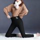 thumbnail image 5 of Leggings de lana de cordero gruesa para mujer, pantalones largos con estampado pequeño y forro polar añadido, pantalones de poliéster para mujer, 5 of 9