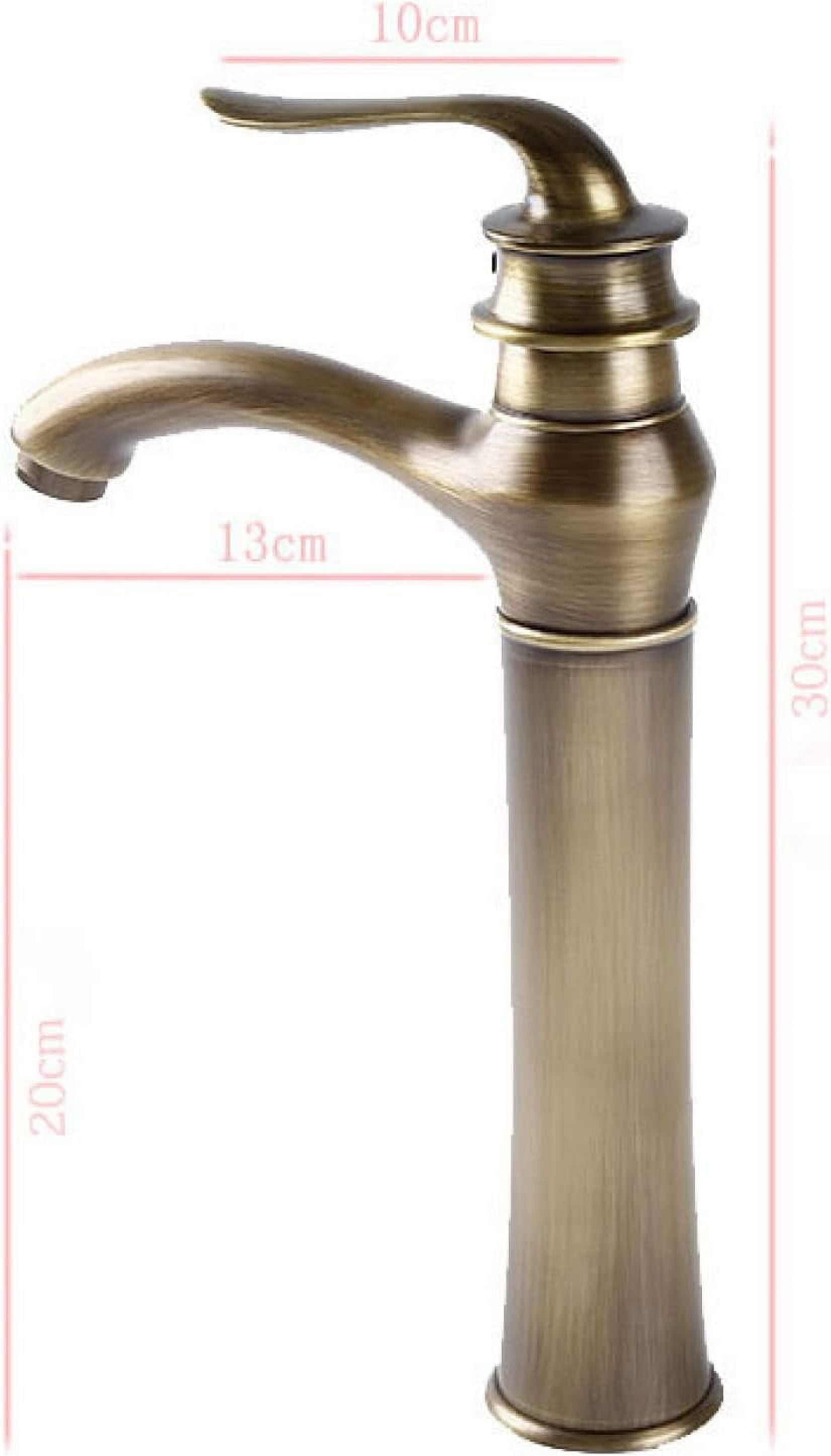 Vintage Sink Faucet Bathroom, Cold Hot Mixer Vintage Vanity Tap, Bathroom Faucet Antique Brass, Single Handle Bathroom Sink Faucet, Gold