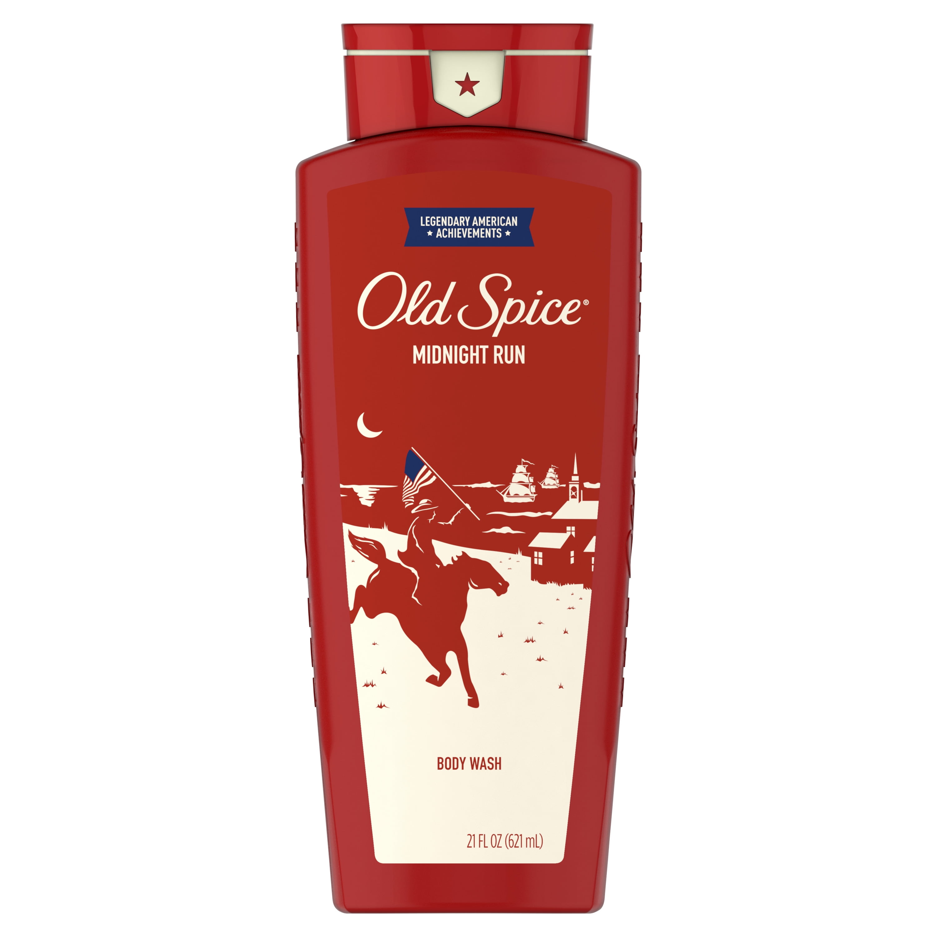 Old Spice Legendary American Body Wash for Men, Midnight Run Scent, 21
