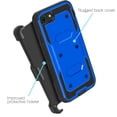 thumbnail image 3 of for Apple iPhone 7 8 SE 2nd Gen (2020 Release) Phone Case Dual Layer Full-Body Rugged Clear Back Case Drop Resistant Shockproof Case with Built In Screen Protector (Blue), 3 of 4